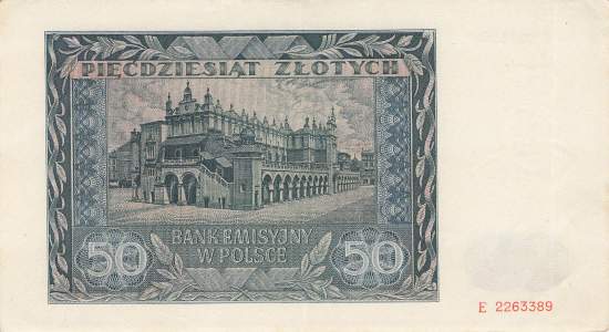 50 Zloty Polen p102 1941